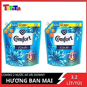 COMBO 2 túi Nước xả vải Comfort 1LX Ban mai 3.2LX2