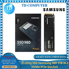 Mua Ổ cứng SSD SamSung 980 1TB M.2 NVMe PCle Gen3x4 - Hàng chính hãng Vĩnh Xuân phân phối