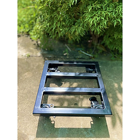 Mua Đế kê chậu hoa kiểng (kích thước 30x30) - Mẫu bánh PVC có 2 khoá hãm lăn (bánh tốt  êm di chuyển không gây tiếng ồn)