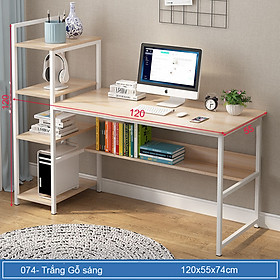 Mua Bàn làm việc văn phòng  bàn học tại nhà chân sắt vô cùng chắc chắn  mặt bàn rộng thoải mái để đồ