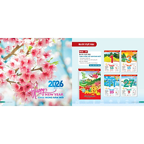 Trọn Bộ Lịch Bloc (ruột 25 x 35 cm) Bính Ngọ 2026 Nhiều mẫu giao ngẫu nhiên - Lịch tết 2026