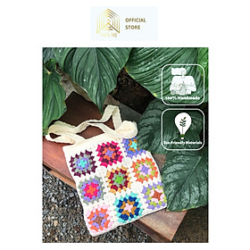 NHÀ MỊ - Túi Xách handmade Len Đan Móc Thủ Công - Floral Handmade Bag