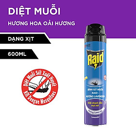 SHIP NHANHBình Xịt Muỗi RAID Hương Lavender 600ML-GIAO NHANH