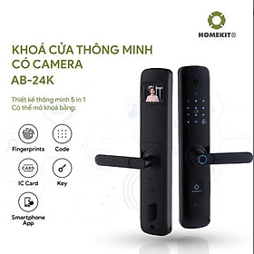 Mua Khóa cửa vân tay điện tử thông minh HOMEKIT AB-24K 7 tính năng tích hợp camera - kết nối App điện thoại Tuya Smart