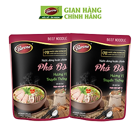 Combo 2 Gói Nước dùng Phở Bò Barona 150g tươi ngon chuẩn vị không cần nêm