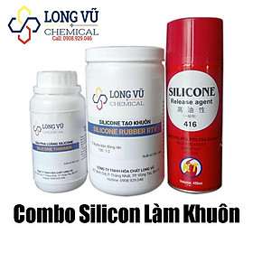 Mua Combo Silicon Làm Khuôn Dẻo Hoàn Chỉnh Cao Cấp - SILICONE RUBBER-RTV -Chống Dính 416 + 200Ml Dầu Pha Loãng + 1Kg Silicon