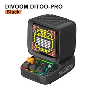 Divoom Point Tone Ditoo Pixel Âm Thanh Nhỏ Loa Bluetooth Mini Đồng Hồ Báo Thức Máy Tính Để Bàn Thể Thao Điện Tử RGB Lời Bài Hát Retro Color: green Set Type: Amplifier Sets
