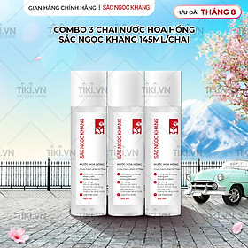 Combo 3 Chai Nước Hoa Hồng Sắc Ngọc Khang 145ml
