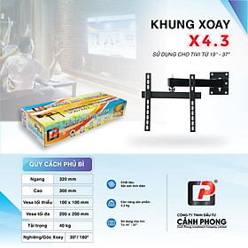 Khung Treo TiVi Xoay Cảnh Phong từ 19 - 37inch X4.3 - Hàng Chính Hãng