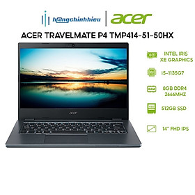 Mua Laptop Acer TravelMate P4 TMP414-51-50HX (i5-1135G7 8GB 512GB Intel Iris Xe Graphics 14  FHD Win 11) Hàng chính hãng