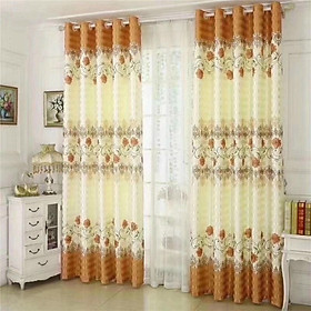 Mua RÈM 1 MẶT HOA MÀU CAM NHIỀU KÍCH CỠ