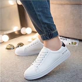 Giày Sneaker Thể Thao Nam Kiểu Dáng Hàn Quốc Màu Trắng GTTTR02