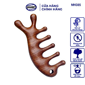 Dụng Cụ Mát Xa Tai Thỏ 5 Răng Gỗ Gõ Đỏ Thư Giãn Giảm Dụng Tóc - HAHANCO - MH385