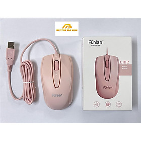 Chuột Có Dây Fuhlen L102 Pink (Màu Hồng) - Hàng Chính Hãng