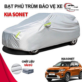 Bạt phủ xe ô tô 3 lớp thông minh, chất liệu vải dù oxford cao cấp, áo trùm bảo vệ xe Kia Sonet 