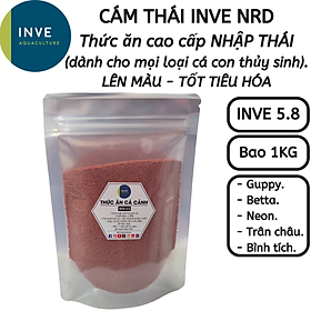 Bao 1KG Cám Thái Inve 5/8 - 5.8 Thức ăn cá cảnh, cám cá lớn, cá 7 màu, cá betta, cá thủy sinh | Hingaostore