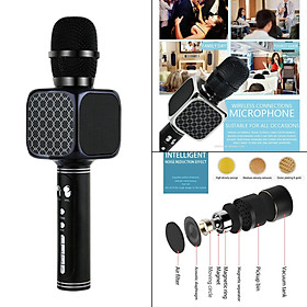 Professional Karaoke Mic Bluetooth Wireless Handheld Microphone with Sound Effects