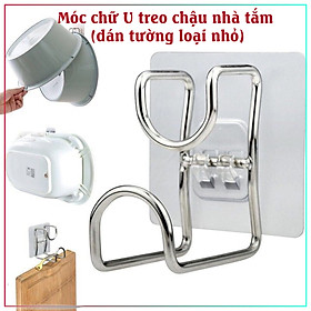 Mua Móc dán tường inox chữ U treo chậu nhà tắm (loại nhỏ)