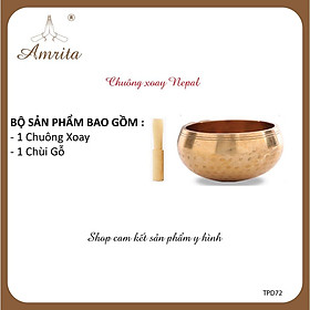 Chuông xoay tây tạng 12cm - Chuông bát xoay Nepal - Tây Tạng Singing Bowl- Chuông xoay Nepal