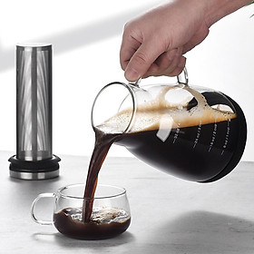 Ice Coffee Cold Extraction Pot Fine Coffee Filter for Coffee Lover Gifts