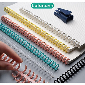 Thanh binder  nhựa cao cấp đường kính 12mm phụ kiện sổ còng planner nhật ký Lalunavn-B104