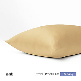 Vỏ gối Lụa Tencel 50x70 45x65 cm Sen Đá Home Bedding cao cấp trơn màu, áo, bao gối nằm 100% Lyocell 60s