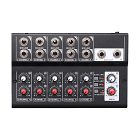 Mic Mixer Audio Sound Mixing Board 10 Channel US Standard Plug Wide Application ,Supporting Mono or Stereo Switch for Karaoke Durable