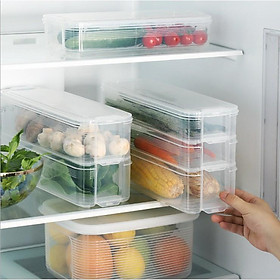 Hộp nhựa bảo quản rau củ tủ lạnh 3 tầng cao cấp