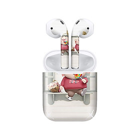 Mua Miếng dán skin chống bẩn cho tai nghe AirPods in hình Heo con dễ thương - HEO2k19 - 063 (bản không dây 1 và 2)