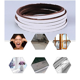 Zoăng Lông Dán Che Khe Hở Cửa Sổ, Cửa Trượt Chống Gió Lùa, Chống Ồn, Bụi Bẩn, Ngăn Côn Trùng Cửa Đi , Cửa Sổ - Cuộn 5m