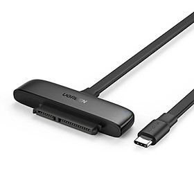 Ugreen UG70554CM308TK 0.5M màu đen đọc ổ 2.5 inch SATA ra USB type C 50cm - HÀNG CHÍNH HÃNG