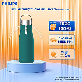 Bình giữ nhiệt thông minh UV Led Philips AWP2788GN/74 - Xanh lá
