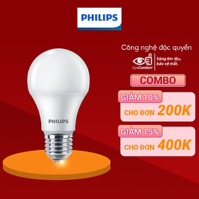 Bóng Philips Ledbulb 8.5-60W E27 A60 FR DIM - Màu ánh sáng ( vàng 2700K)