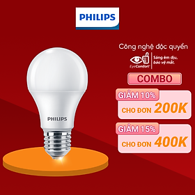 Bóng Philips LED bulb Essential E27 (5W,7W,9W,11W,13W) - E27 (3000K/6500K)