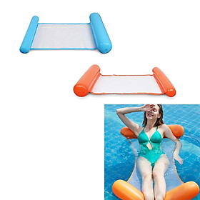 Set of 2 Pool Floating Hammock Inflated Water Lounge Summer Fun Toy Premium