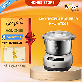 Mua Máy Trộn Bột Ủ Bột Lên Men Tự Động BEAR HMJ-A70C1 Chống Dính Dung Tích 7 Lít Công Suất 250 W - Hàng Chính Hãng