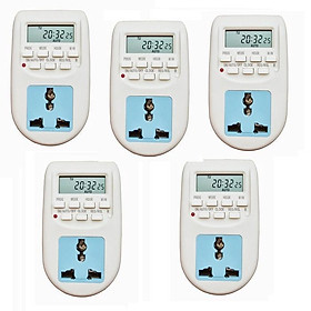 Mua Combo 5 ổ cắm điện thông minh hẹn giờ tắt mở thiết bị điện SMH AL-06 (Trắng)