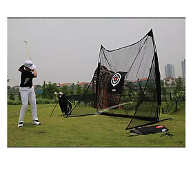 Khung lưới tập Golf tại nhà di động 2m5x2m5 (Màu đen)
