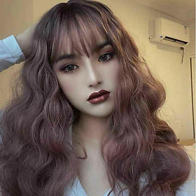 Tóc nhuộm chân đen xù sóng- tặng lưới chùm tóc