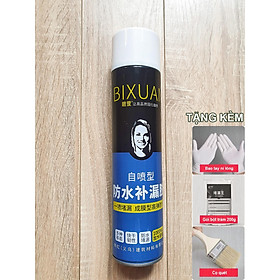 1000ml - Bình xịt sơn chống thấm trần nhà Bixuan dung tích lớn, sơn chống thấm chống dột tường công nghệ Thụy Sĩ