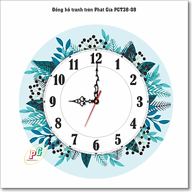 Mua Đồng hồ treo tường  đồng hồ tranh treo tường  đồng hồ dạng tròn  đồng hồ độc lạ  đồng hồ treo phòng khách  phòng ngủ  nhà bếp  đồng hồ tranh quà tặng Phát Gia PGT38-08