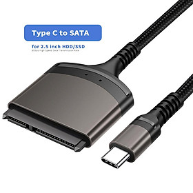 USB 3.0/Type C to SATA 7+15 22 Pin Cable, External Hard Disk HDD SSD Adapter for Windows 7/8/10 Supports 6Gbps Data Transmission Cable length: 23cm SATA USB Cable