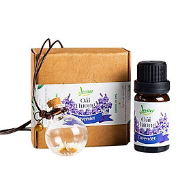 Combo Tinh Dầu Leviter Oải Hương Và Lọ Thủy Tinh Treo Xe (10ml)