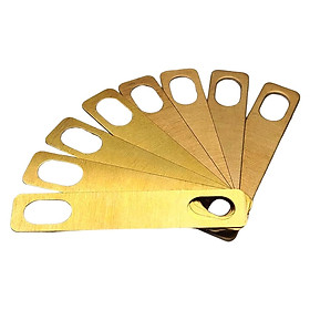 8x Instruments Guitar Neck Shims Gold Durable Brass Shims for Musical Parts