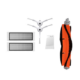 Bộ Màng Lọc + Dụng Cụ Làm Sạch + Chổi Quét Góc + Chổi Quét Chính Cho Máy Hút Bụi Xiaomi Mijia / Xiaowa Roborock (6 Linh Kiện)