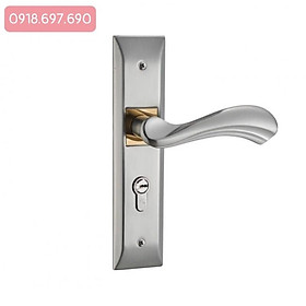 Bộ khoá tay gạt VICKINI 32016 màu inox xước mờ phù hợp cho cửa thông phòng -WC Nhôm hệ 1000 /gỗ