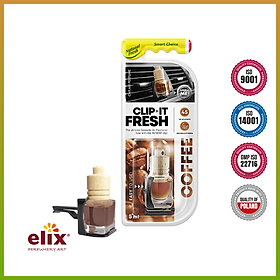 Nước hoa kẹp cửa gió ô tô ELIX - Clip it Fresh - Hương Coffee tỉnh táo