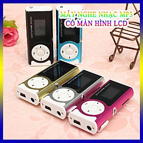 Máy Nghe Nhạc Mp3 Có Màn Hình LCD, Earphone Đọc Thẻ Nhớ Và Loa Ngoài Thời Trang