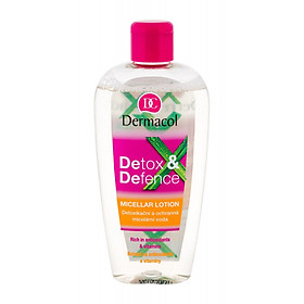 Tẩy Trang Giải Độc Dưỡng Da Dermacol DETOX & DEFENCE MICELLAR LOTION 200ml