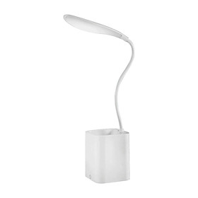Multifunctional LED Touch Desk Lamp & Pen Holder 1200mAh Ultralight Rechargeable Dimmable Eye-Caring White Light Bedroom
